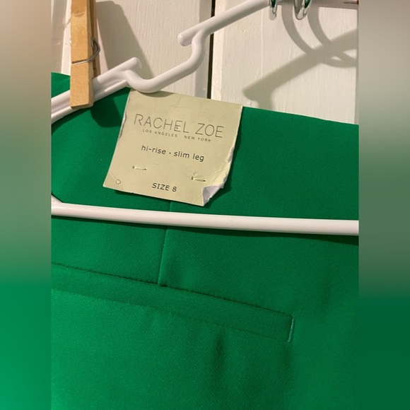 RACHEL ZOE green cropped skinny leg pants-size 8 NWT - Picture 6 of 10